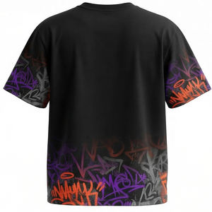 T-shirt avec estampage à chaud en feuille d'or, impression métallique personnalisée, logo de marque de luxe, coton lourd, streetwear, tee-shirts de haute qualité - Product Image 3