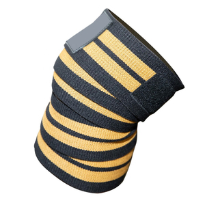 Heavy Duty <b>Knee</b> Wraps for Powerlifting Squat Workout Gym Equipment with High <b>Elastic</b> <b>Support</b> and Maximum <b>Knee</b> Protection Design - Product Image 2