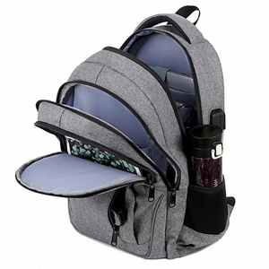 Classic Design Student School Laptop <b>Backpack</b> Premium Quality Business Use Waterproof Microfiber 30-<b>40L</b> Capacity Unisex Highly - Product Image 4