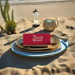 Étui à lunettes de soleil artisanal |   Protection élégante et unique pour les lunettes |   Tissu de qualité supérieure |   Broderie à la main |   STUDIO N |   Cadeau Parfait - Product Image 2