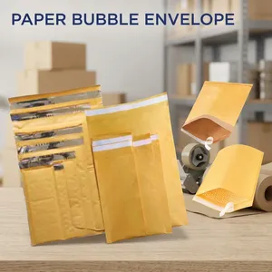 Papier Kraft Doré 80gsm, Enveloppe à bulles 60gsm LDPE, Intérieur rembourré protecteur, Durable, Léger, Résistant aux déchirures, Transparent - Product Image 4