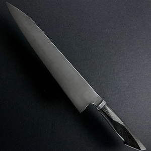 Couteau de chef artisanal de style japonais LEGACY BLADES, acier à haute teneur en carbone, manche en bois, finition haute brillance, compatible lave-vaisselle, OEM - Product Image 6
