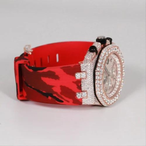 นาฬิกาฮิปฮอปแบบสั่งทำคุณภาพสูงใหม่เอี่ยม ประดับเพชร VVS แบบ Lab Grown  ของขวัญสำหรับผู้ชาย - Product Image 2