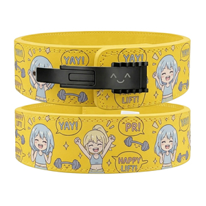 Cinturón de Soporte Lumbar de Cuero para Levantamiento de Pesas, 10mm 13mm, para Hombres y Mujeres, Cinturones de Anime para Powerlifting y Fitness - Product Image 1