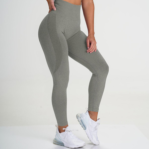 Leggings pour femmes à taille haute, respirants, à séchage rapide, tricotés, pour la course à pied, l'exercice, sans couture, évacuant l'humidité, vêtements de sport performants - Product Image 3