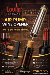 Fast Easy Air <b>Pump</b> <b>Wine</b> Opener 2.1cm x 14.0cm Removes Corks Effortlessly Includes Premium Gift Box - Product Image 6