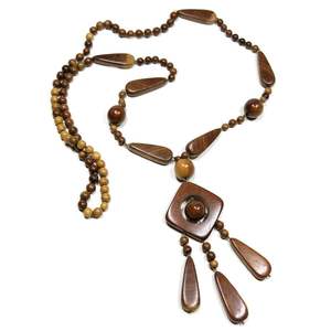 Collier croix tendance pour femme, perles en bois naturel, fournitures de bijouterie - Product Image 5