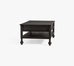 Mesa de centro Delpon hecha de madera de caoba de alta calidad con color negro para uso en la sala de estar. - Product Image 3