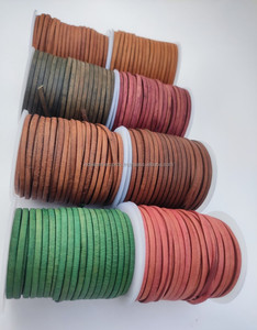 Flat Antique <b>Leather</b> Cord Custom Color 100% Pure <b>Leather</b> Lace Jewelry Braiding DIY Crafts Custom Sizes 5mm 10mm Premium <b>Leather</b> - Product Image 3