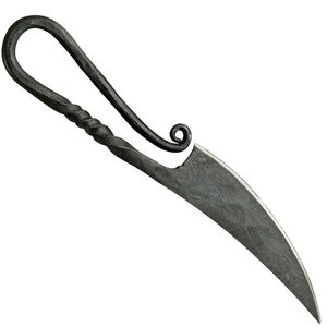 Cuchillo Burraq Personalizado Hecho a Mano, Estilo Medieval Antiguo, de Grado Industrial, Forjado en Acero al Carbono, con Hoja No Ajustable - Product Image 2