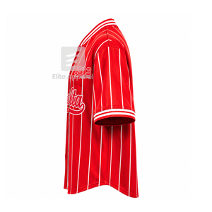 Camiseta personalizada de la hermandad Delta Sigma Theta, manga corta, logotipo en la parte delantera, camisa a rayas roja y blanca para mujer, ropa griega. - Product Image 4