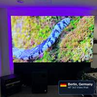 Mur vidéo LCD intérieur 3x3 de 49 pouces à cadre ultra-fin pour le commerce de détail et les salles de contrôle