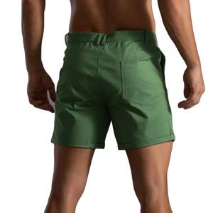 Pantalones Cortos Deportivos Casuales para Hombre, 100% Algodón, Sólidos, de Secado Rápido, Transpirables, para Fitness, Running, Gimnasio, con Cierre de Cordón Elástico - Product Image 2