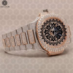 Charm_Jewells Women's Luxury Stainless Steel <b>Watch</b> Round Case Analog Quartz Movement <b>Diamond</b> Encrusted Bracelet 30mm - Product Image 2