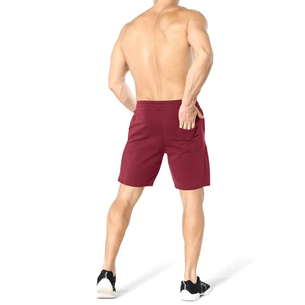 Pantalones cortos de bambú personalizados para hombre, deportivos, para correr, entrenamiento, playa, Verano