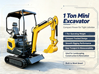 Mini-excavatrice sur chenilles CASDE de 1,2 tonne avec transmission personnalisée et moteur EPA Tier 5 pour la construction et l'agriculture
