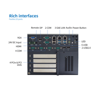 Core I3 I5 I7 Industrial Embedded Box PC avec 8USB 3LAN PCIe PCI Expansion Slot UPS Support Win10 11 Linux-Nouveau titre