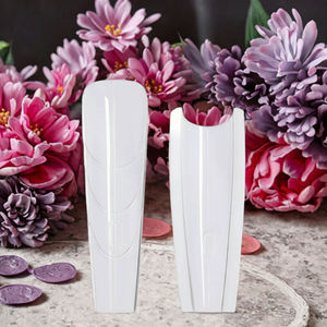 Pre-Shaped Coffin Almond Finger <b>Nail</b> Forms Design 240pcs Full Cover Soft Gel Plastic <b>Nail</b> CE Certified Vietnam YOKEFELLOW - Product Image 5