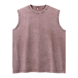 เสื้อกั๊กโอเวอร์ไซส์สีดำฟอกย้อมสไตล์วินเทจสำหรับผู้ชาย PHANTOM IMPEX ผลิตตามสั่ง ผ้าฝ้าย 95% สแปนเด็กซ์ 5% คอตั้งลำลอง พิมพ์ลายด้วยความร้อน - Product Image 1