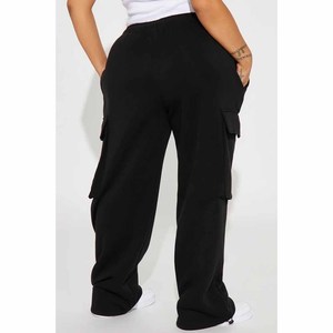Pantalones Deportivos Casuales de Hip Hop para Mujer, Diseño de Logotipo Personalizado, Corte Regular, Tela de Forro Polar Transpirable de Alta Calidad - Product Image 5