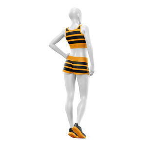 Conjunto de Yoga de 2 Piezas Personalizado al por Mayor, Ecológico, Ligero, de Cintura Media, Elástico, con Logotipo Impreso en la Parte Delantera, Sujetador Deportivo y Pantalones Cortos - Product Image 6