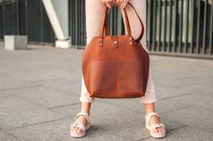 Nueva Colección de Bolsos Tote de Cuero 100% Genuino para Mujer, con Logotipo Personalizado Impreso, Bolsos de Hombro de Cuero Vacuno para Dama, LTB-0226 - Product Image 4