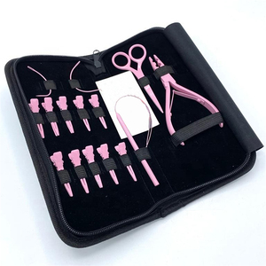 Kit de Herramientas para Extensiones de Cabello con Accesorios Personalizados en Color Beige o Bronceado con Logotipo Personalizado - Product Image 4