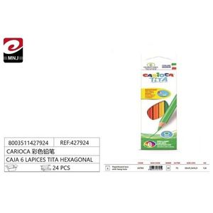 Set di 6 Matite Colorate Esagonali per Disegno Artistico - Product Image 1