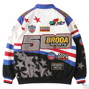 Hot Sale Custom NASCAR Racing <b>Bomber</b> <b>Jacket</b> Breathable <b>Summer</b> Unisex Winter High Quality Waterproof Eco-Friendly - Product Image 6