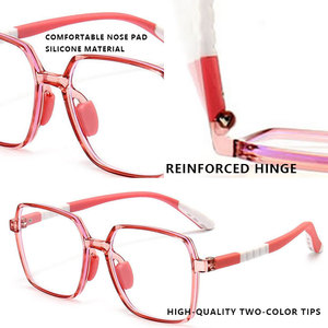 Bán buôn New phong cách trẻ em màu xanh Chặn ánh sáng kính linh hoạt TR90 trẻ em Kính mắt <span class=keywords><strong>Frames</strong></span> cho trẻ em tuổi 3-12 - Product Image 5