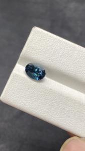 Uniquement dans ma boutique : Pierre naturelle de Tanzanite Zoisite certifiée, couleur la plus rare, taille ovale, 8x6 mm, 1,51 carat, clarté Eye Clean. - Product Image 5