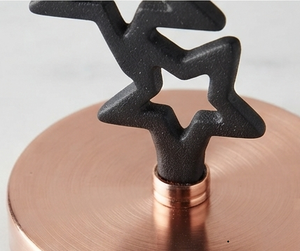 Porte-bougie en fer noir torsadé en forme de zigue-zag, style éclair, pour décoration intérieure - Product Image 4