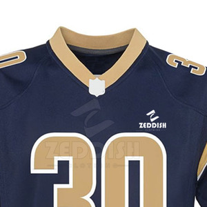 Camiseta de Fútbol Americano Personalizada, Transpirable, de Manga Corta, 100% Poliéster, Alta Calidad, Venta al Por Mayor de Fábrica - Product Image 4