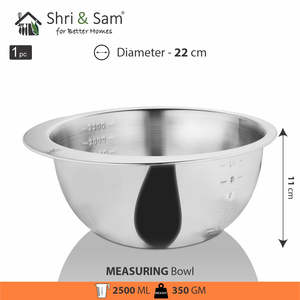 Stainless Steel <b>Measuring</b> Bowl Essential <b>Tool</b> for Accurate Measurements - Product Image 3