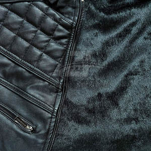 Veste de moto classique à fermeture éclair, design personnalisé, logo sur mesure, vestes en cuir pour motards - Product Image 3