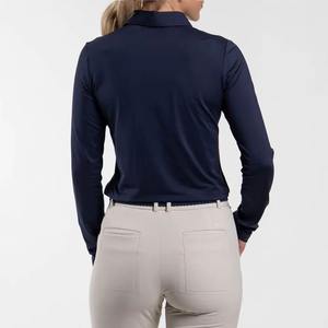 Polo en coton doux pour femme, coupe moderne, polo léger et athlétique pour femme - Product Image 4