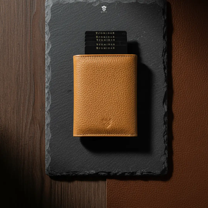Etui porte-cartes en aluminium mince portefeuille pop up en cuir véritable Rfid pour hommes avec pince à billets - Product Image 3