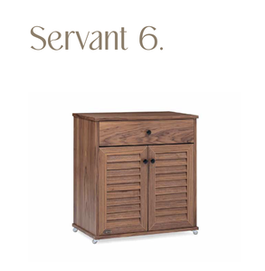 Mueble Zapatero de Madera Marrón con Cajón y Puertas Acanaladas, 3 pies de Almacenamiento para Comedor y Entrada, Muebles para el Hogar - Product Image 1
