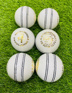 Pelota de Cricket Kookaburra Reglamentaria de Cuero Blanco Cosida a Máquina 156 g, Calidad de Partido, Pelota de Cricket de Liga, Calidad Premium - Product Image 5