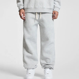 Pantalon de survêtement ample anti-rides, respirant, écologique, en Spandex/Coton, OEM, anti-boulochage, avec cordon de serrage à la taille et logo personnalisé - Product Image 6