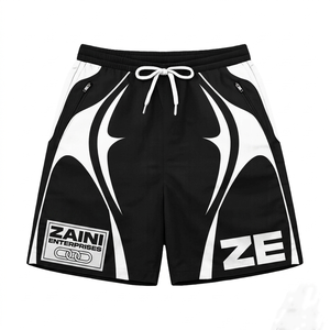 Shorts pour hommes légers, à séchage rapide, pour la course à pied, la gym, l'entraînement, respirants, décontractés, pour l'extérieur, pour l'été, en polyester/nylon, avec cordon de serrage - Product Image 1