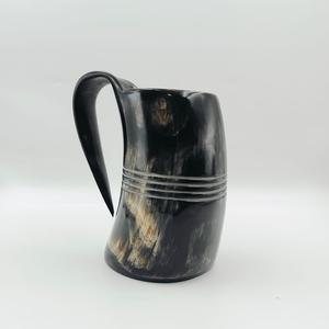 Jarra de cuerno natural de la mejor calidad, hecha a mano con cuerno de búfalo, con grabado personalizado, fabricada para beber. - Product Image 5