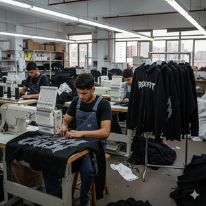 Best Selling <b>Top</b> Manufacturer French Terry Hoodie Embossing Logo Custom Rhinestones Reasonable Prices <b>Distressed</b> Zipper Hoodie - Product Image 4