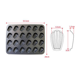 Molde para 24 Mini Madeleines, Calidad Comercial, Antiadherente, Acero al Carbono, Apto para Horno, Ecológico, Bandeja para Hornear de Alta Capacidad - Product Image 6