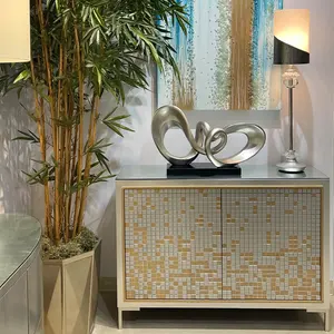 Sculpture artisanale haut de gamme pour intérieurs de luxe, sculpture décorative moderne et élégante, sculpture polie moderne. - Product Image 2