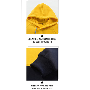 Sudadera con Capucha para Hombre, Diseño Color Block, Manga Raglán, Informal, para Otoño, con Bolsillo Frontal, Transpirable, Corte Regular - Product Image 5