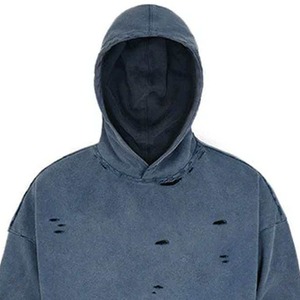 Sudadera Informal con Efecto Desgastado, Tejido Suave, Sudadera Básica para Hombre con Tejido Cómodo y Elegante - Product Image 4