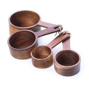 Competitive price wooden coffee bean <b>measuring</b> <b>spoon</b> set cooking accessories fast shipping - Product Image 3