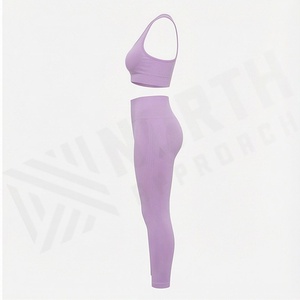 Conjunto de Yoga sin Costuras de Secado Rápido para Mujer, Sujetador Deportivo Reversible, Pantalones Cortos Transpirables, Ropa Deportiva, Color Personalizado - Product Image 3