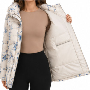 Manteau parka thermique à capuche pour femme avec poignets ajustables et extérieur respirant coupe-vent pour un confort saisonnier - Product Image 6